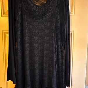 Lady Noiz Black Lace Long Sleeve Dress
